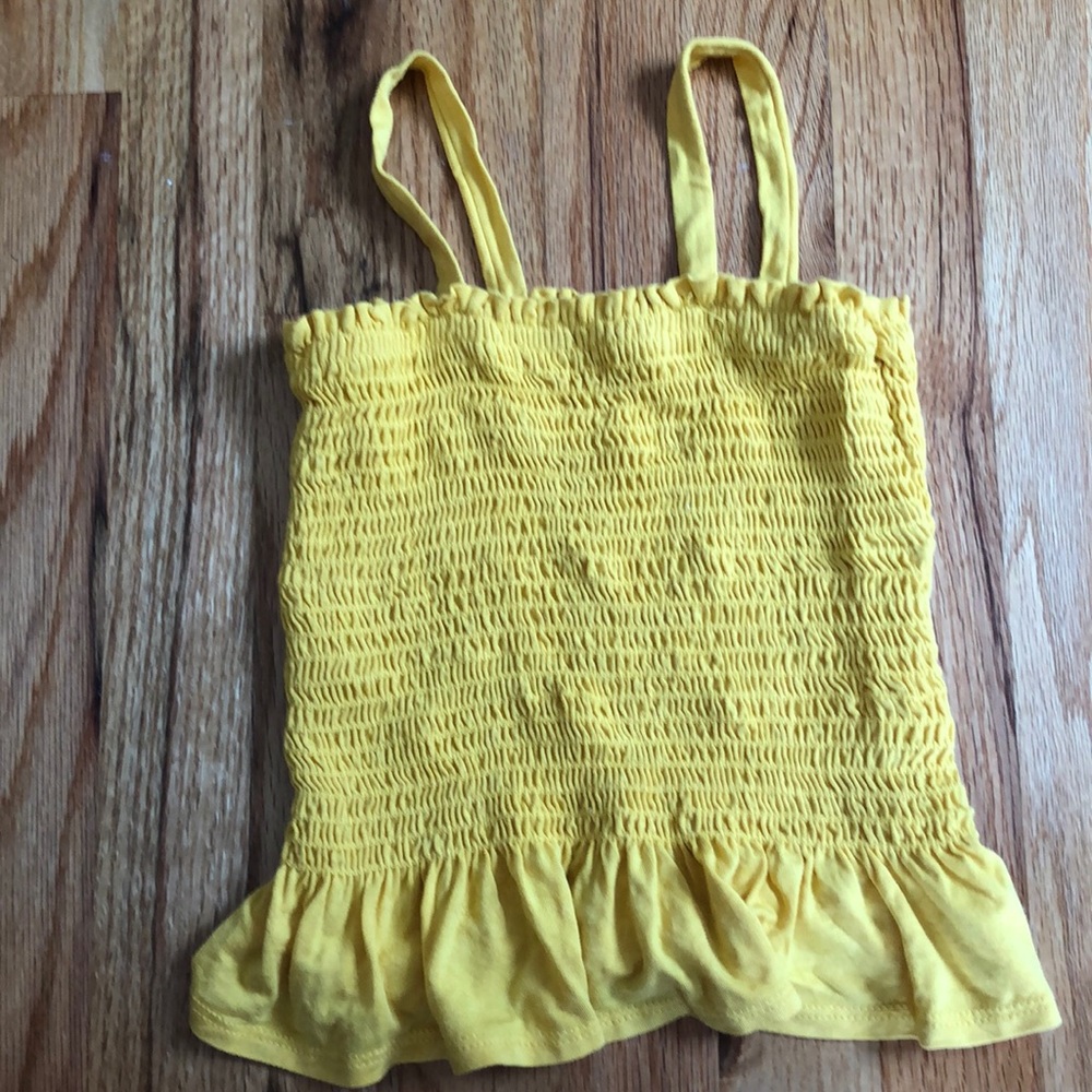 WHITE FAWN Smocked Girls  Tank Top